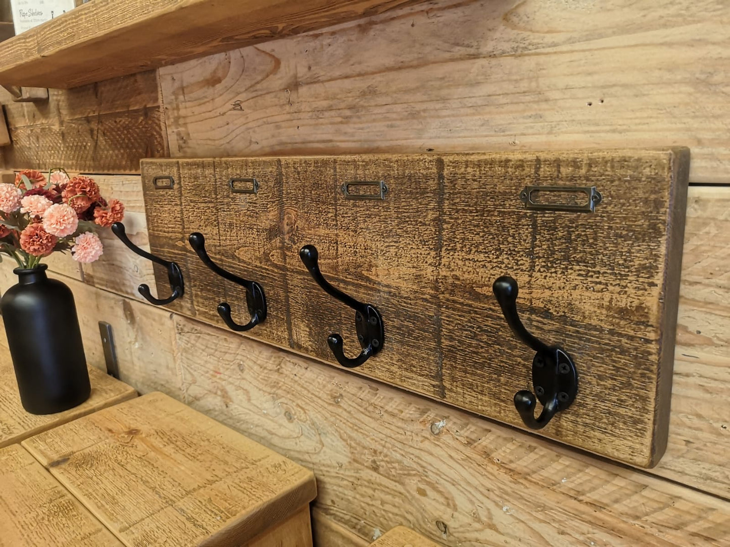 Coat Hooks with Name Plates