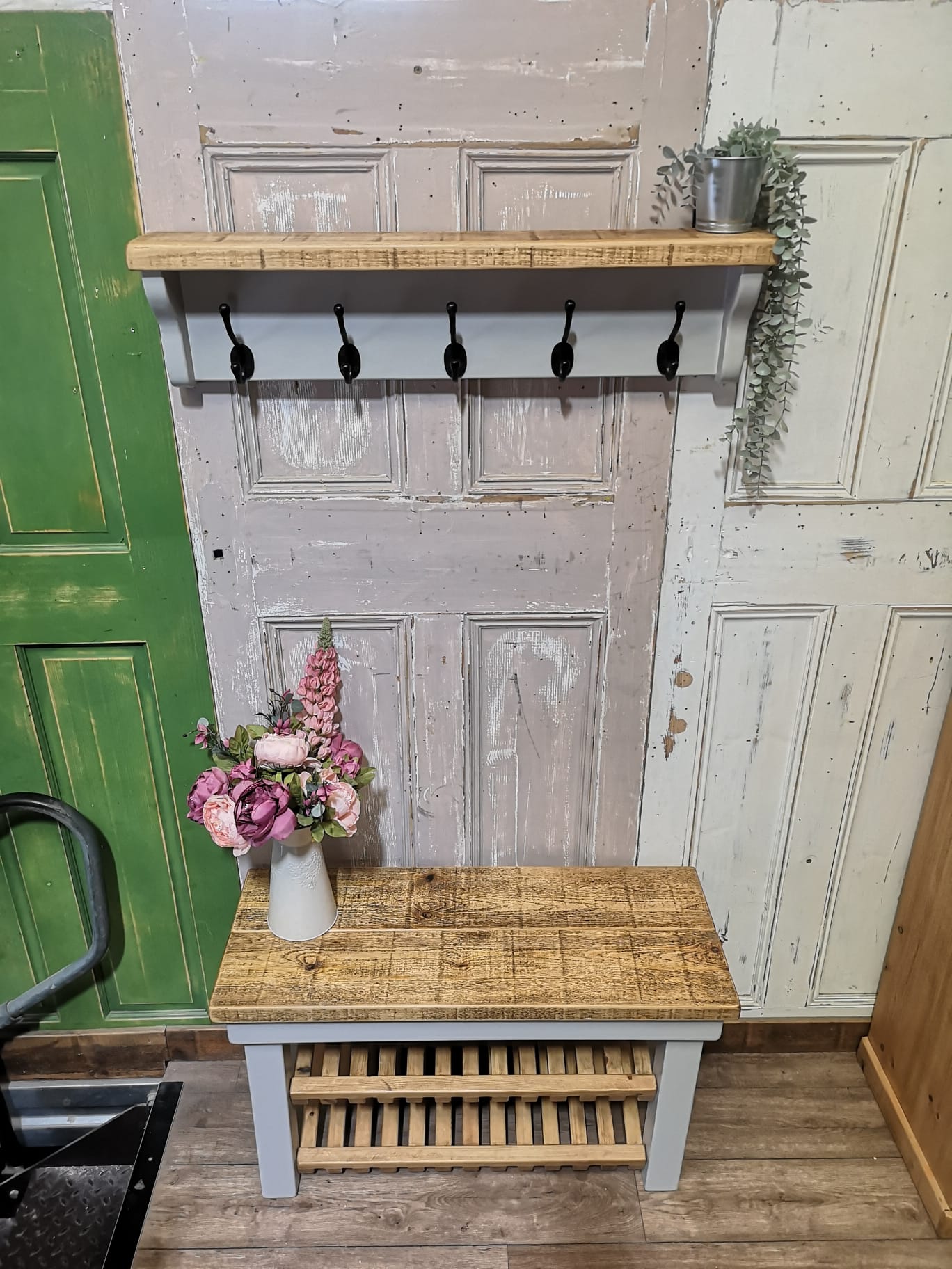 Coat Rack with Shelf