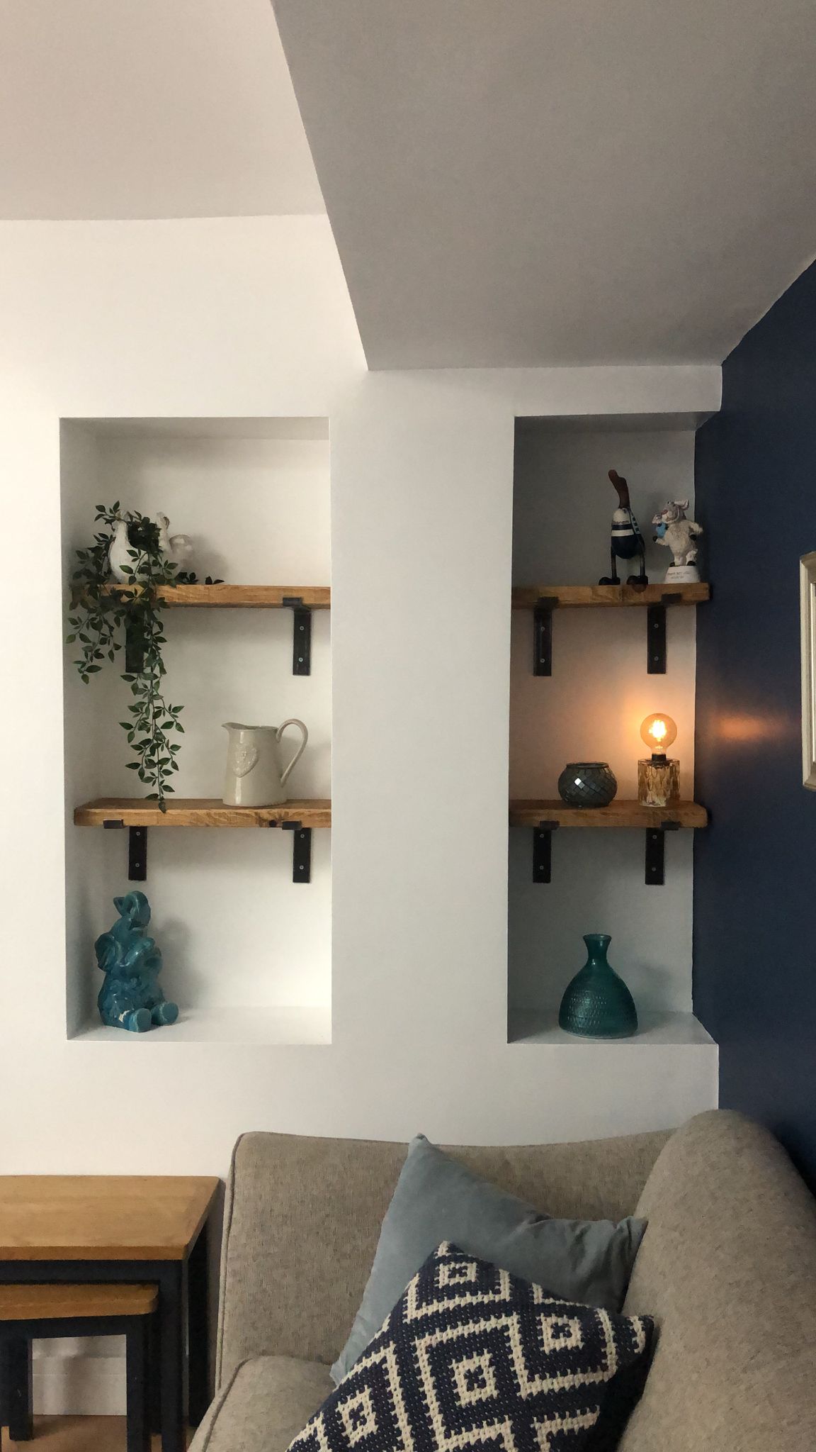 Downer Shelves in Medium Oak