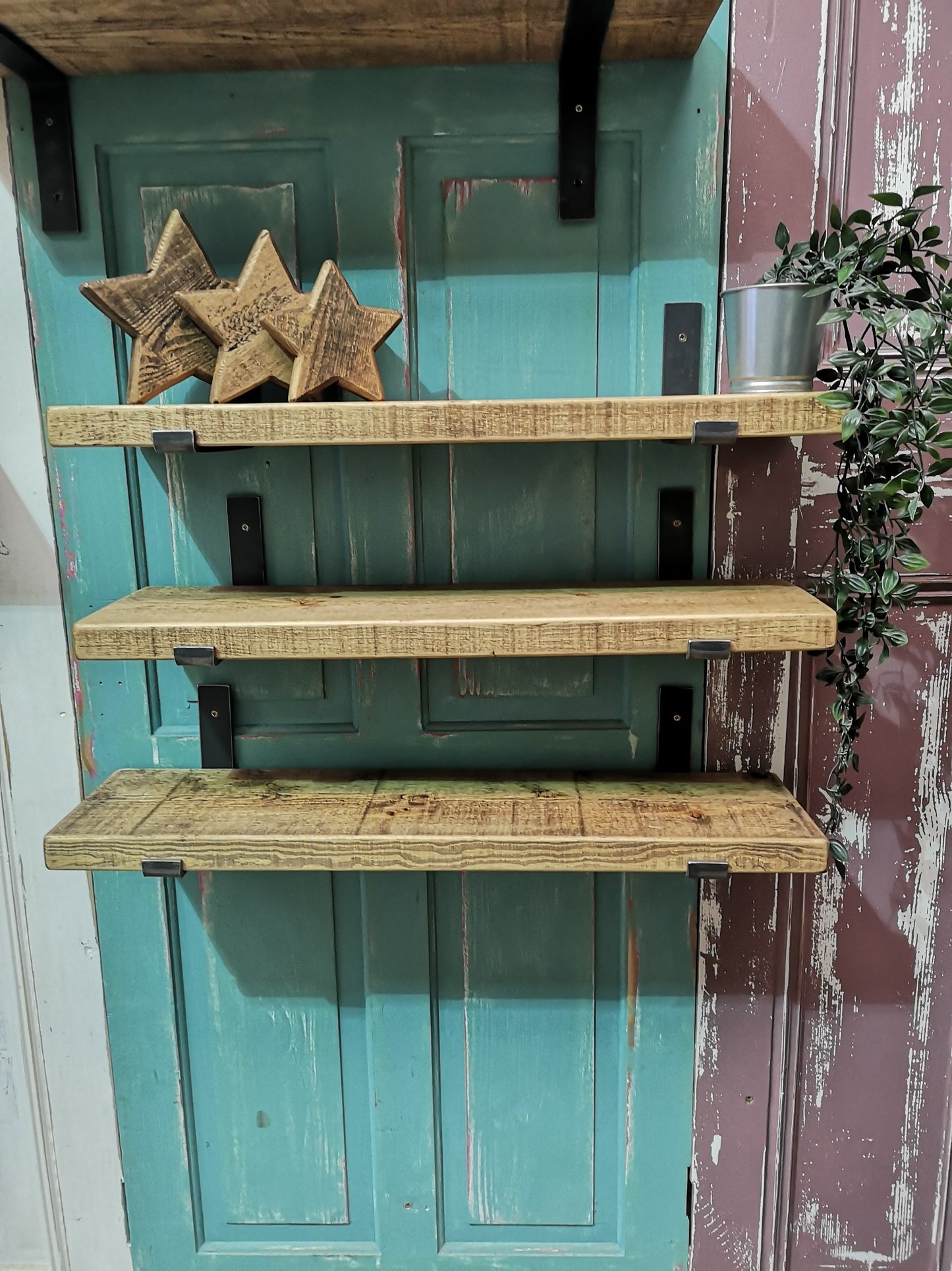 Upper Shelf in Medium Oak - 20cm depth