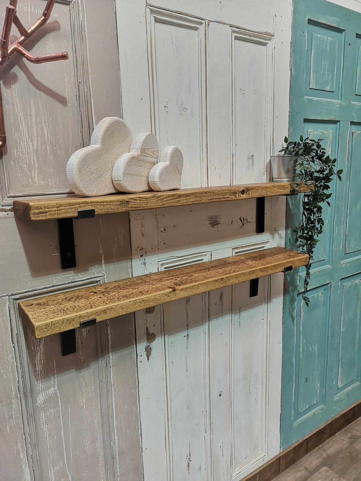 Downer Shelf in Medium Oak - 15cm depth