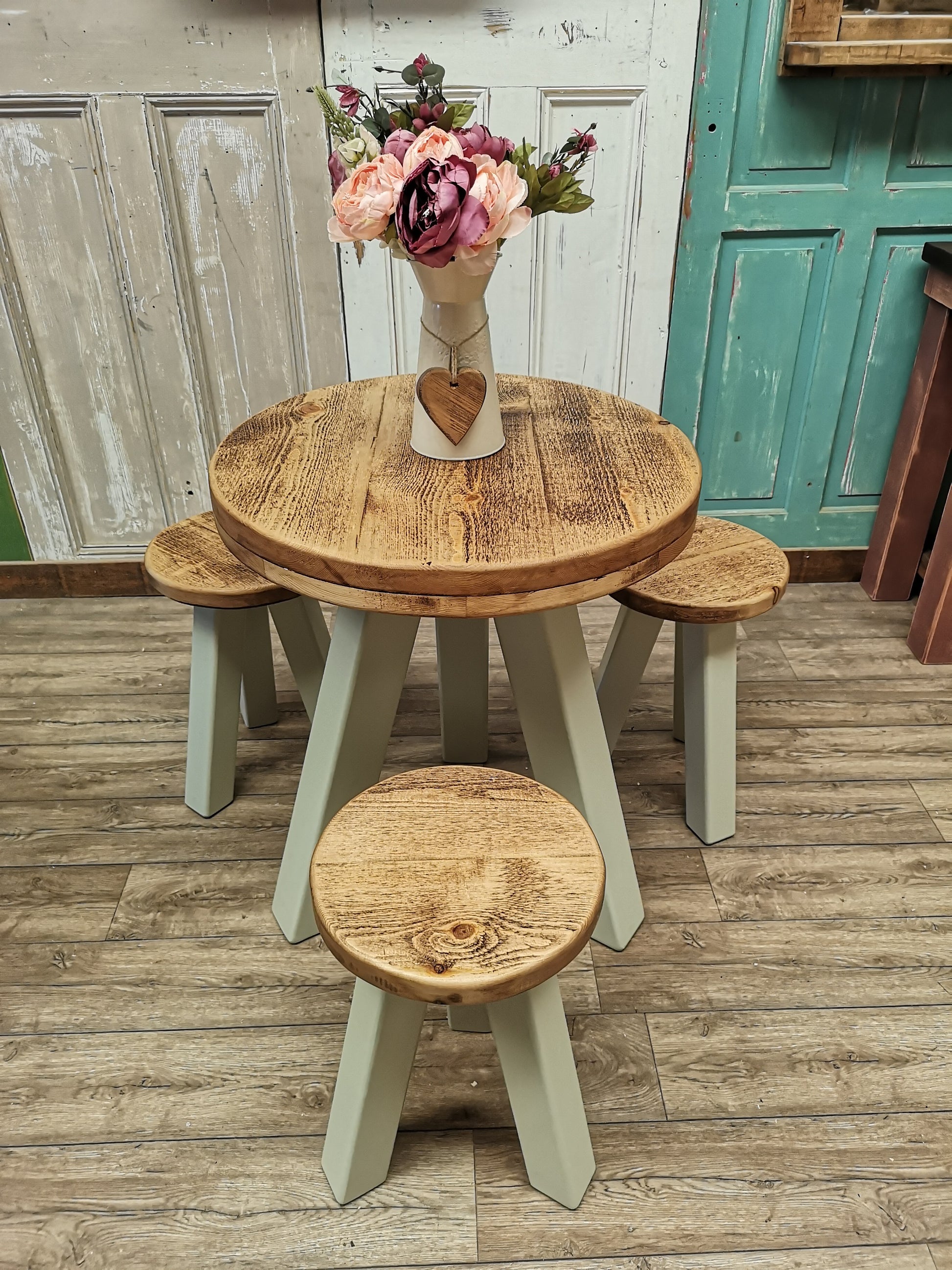 Medium Oak & Soft Grey (Solid)