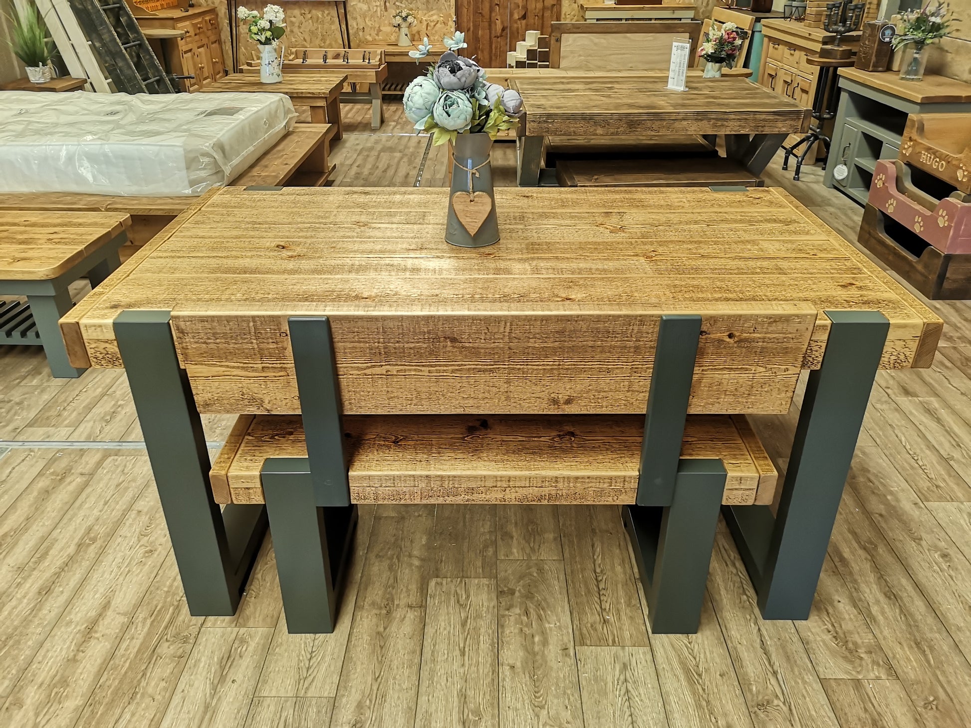 Medium Oak &  Traffic Grey