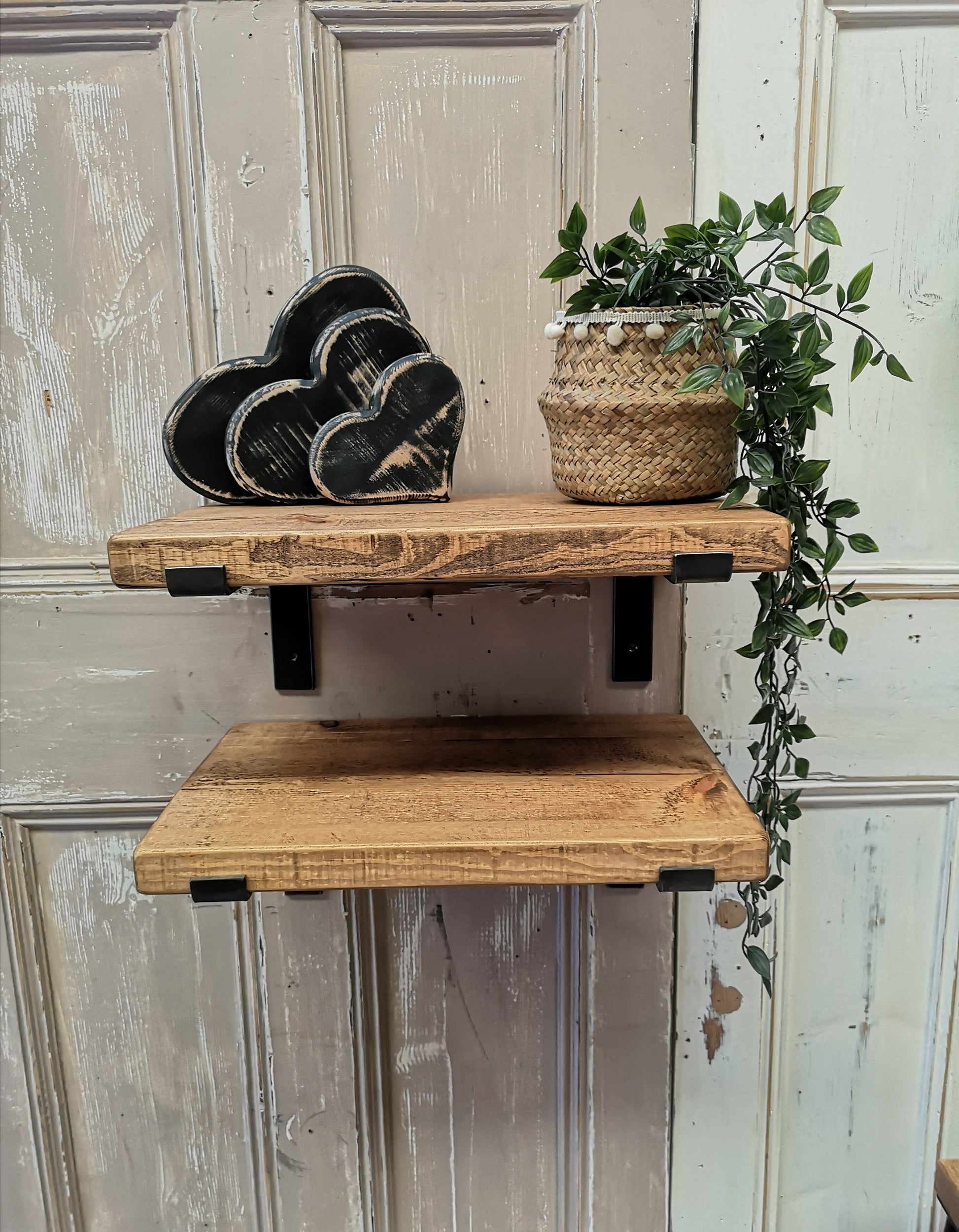 Downer Shelf in Medium Oak - 30cm depth