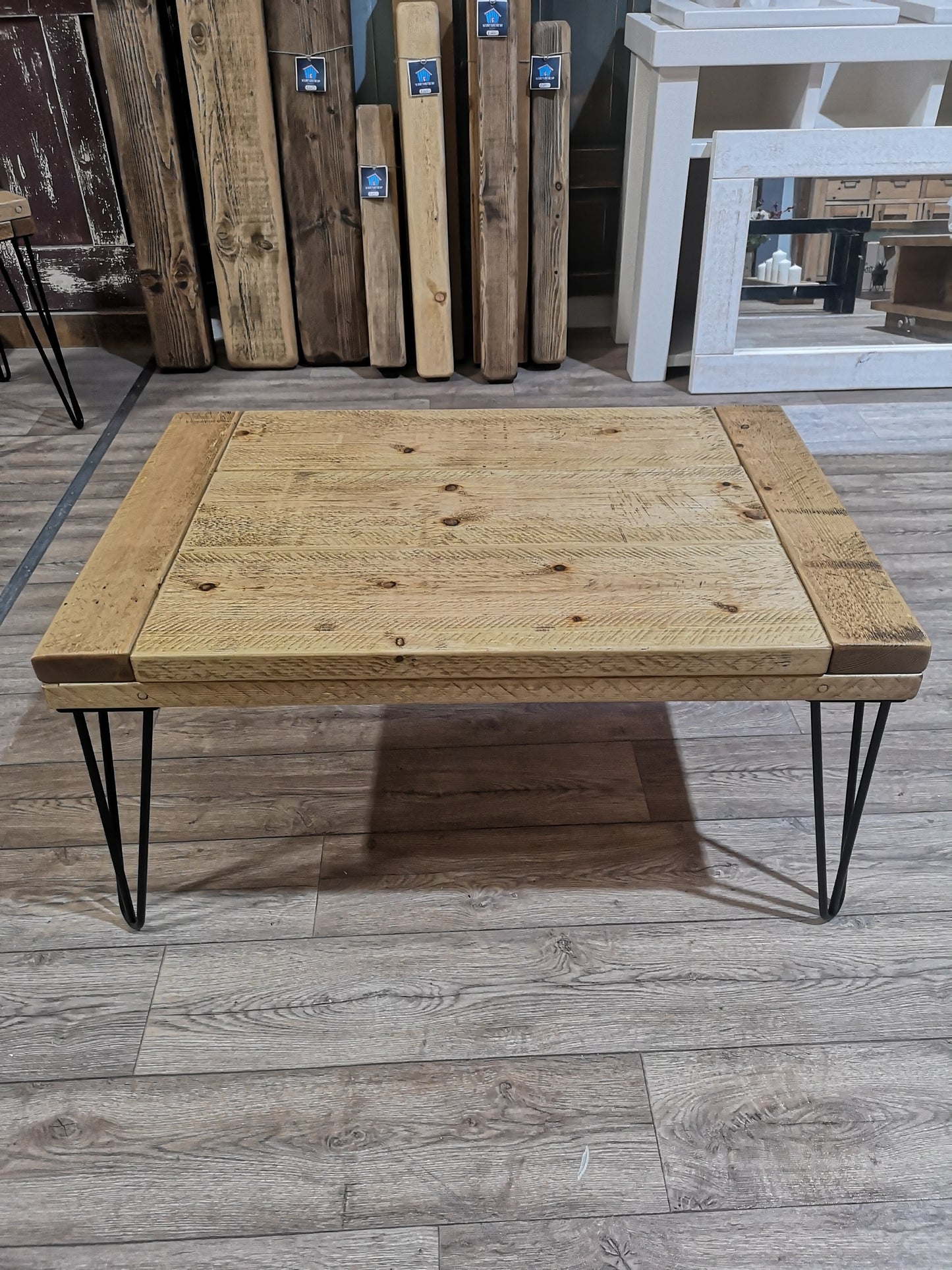 Medium Oak and Black Legs