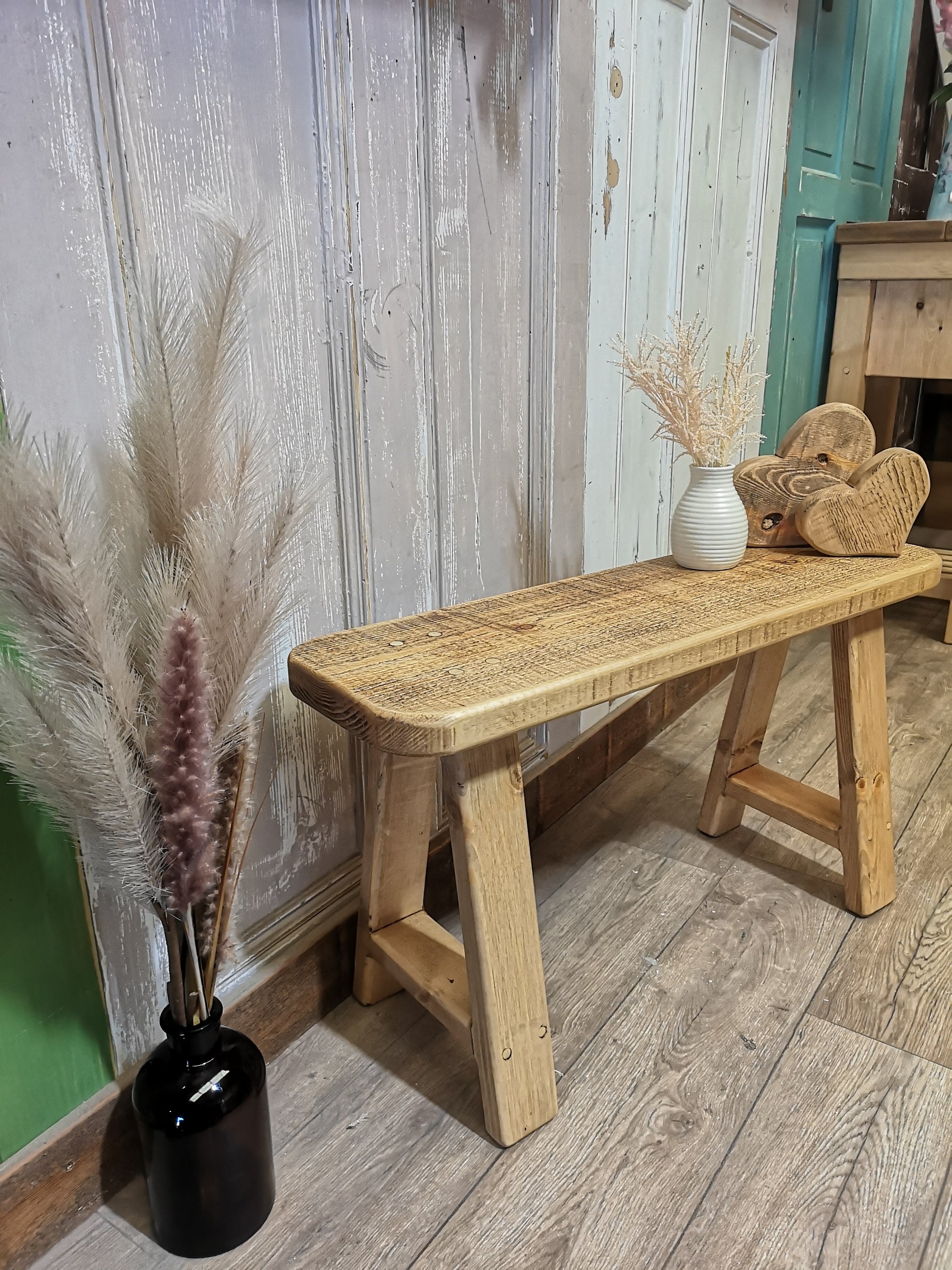 Hallway Bench in Medium Oak