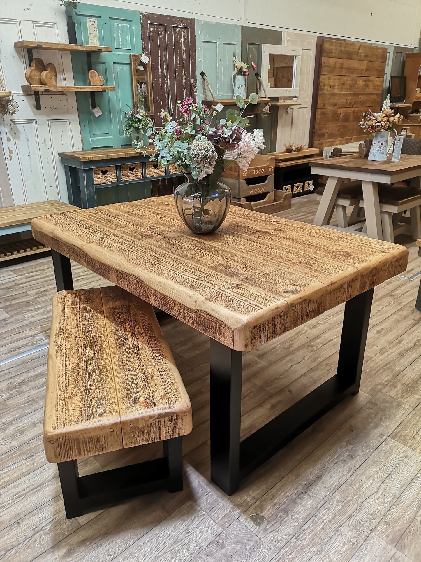 Georgian Mahogany & Black Legs