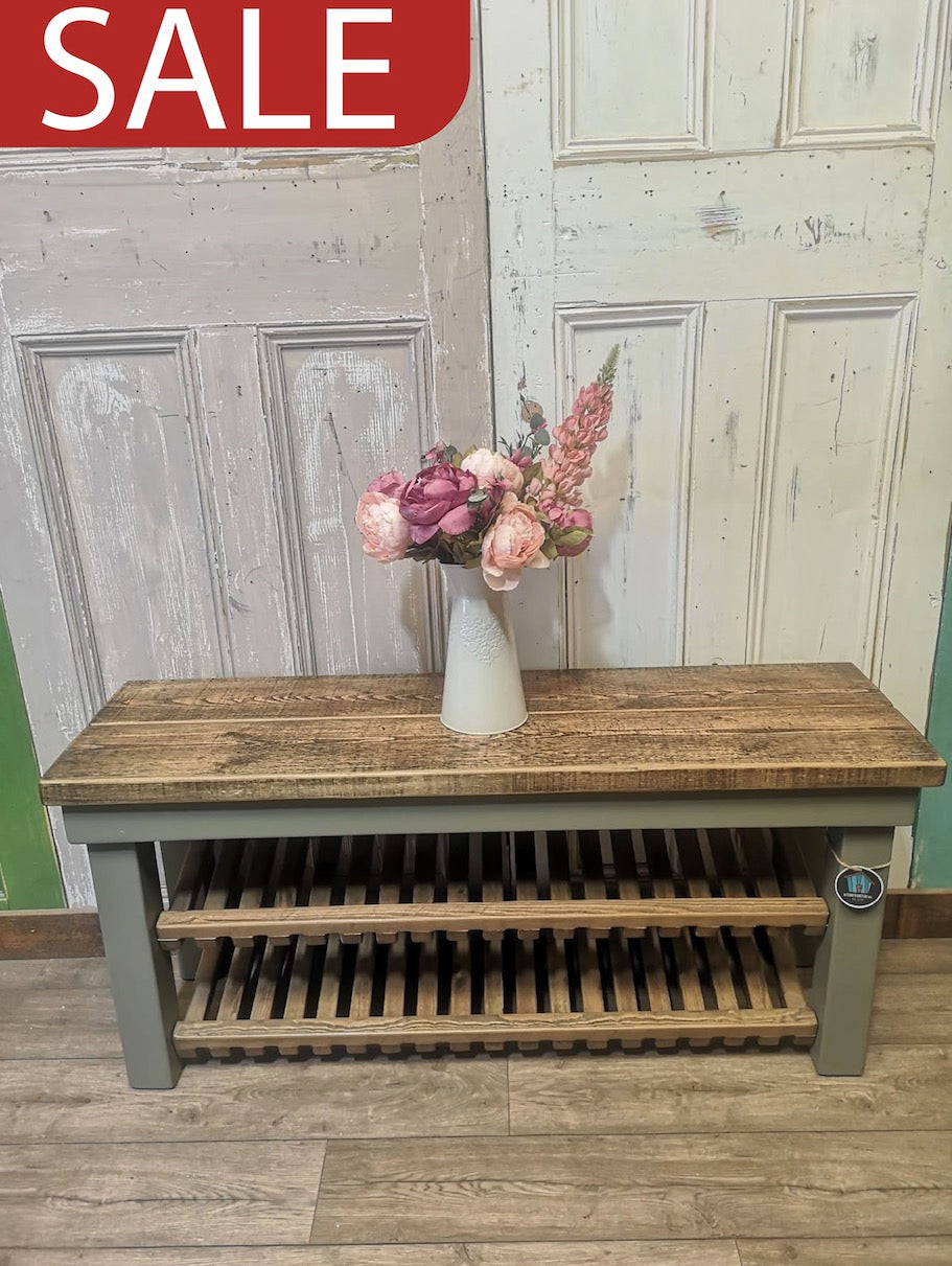 OUTLET - Farmhouse Funky Shoe Rack - Large