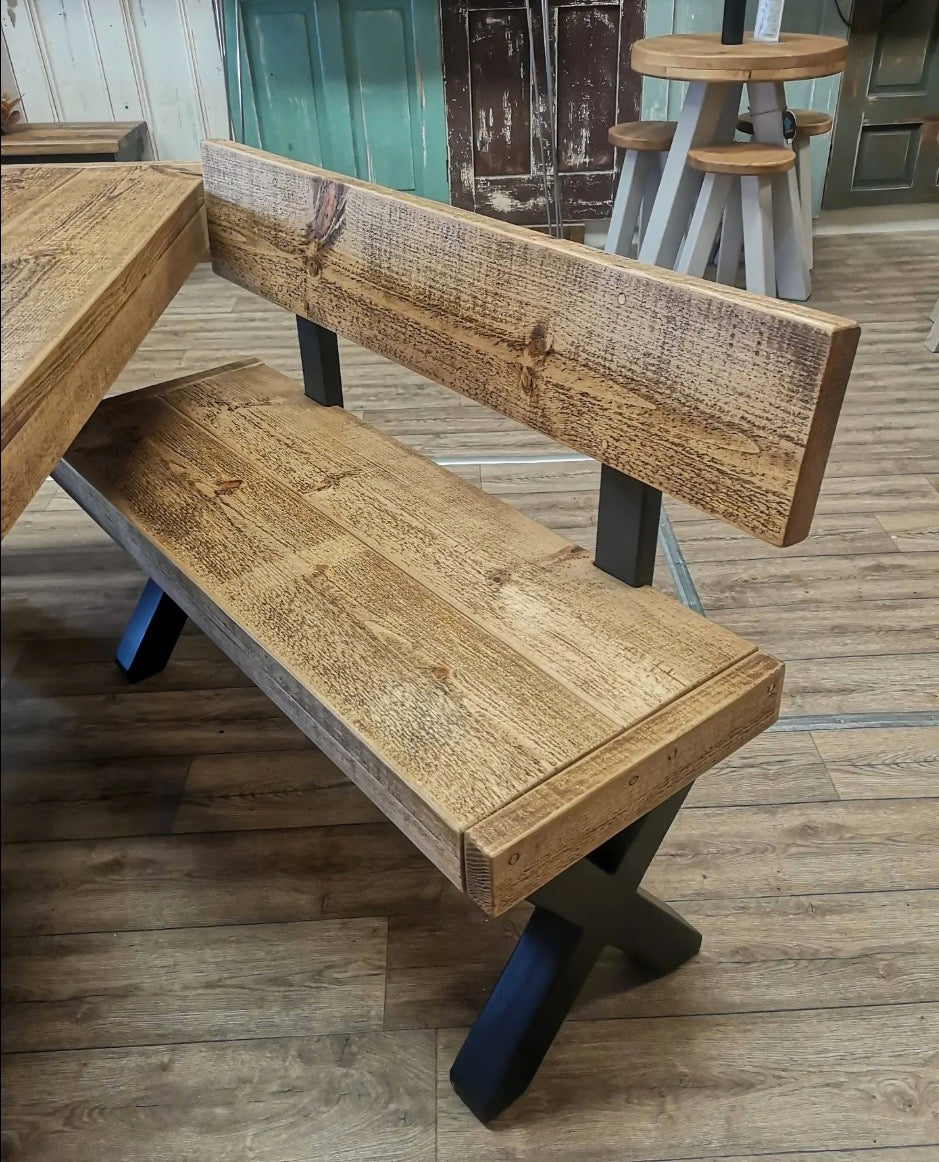 Bench with High-Back