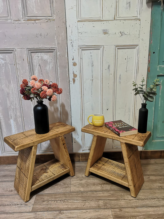 Brentwood Side Tables in Medium Oak
