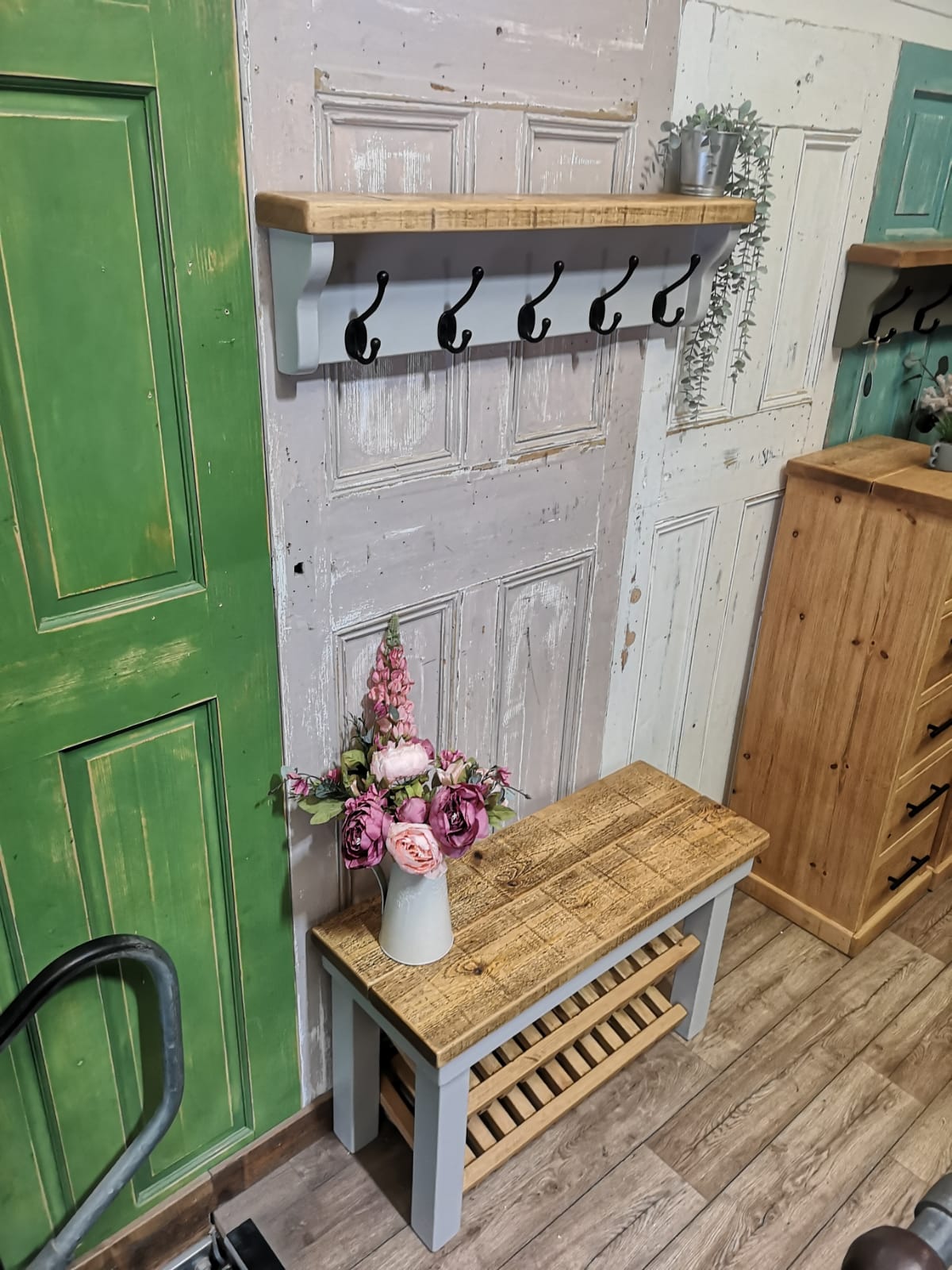 Coat Rack with Shelf