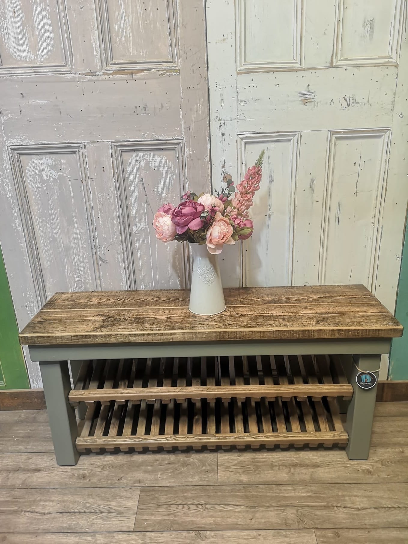 OUTLET - Farmhouse Funky Shoe Rack - Large