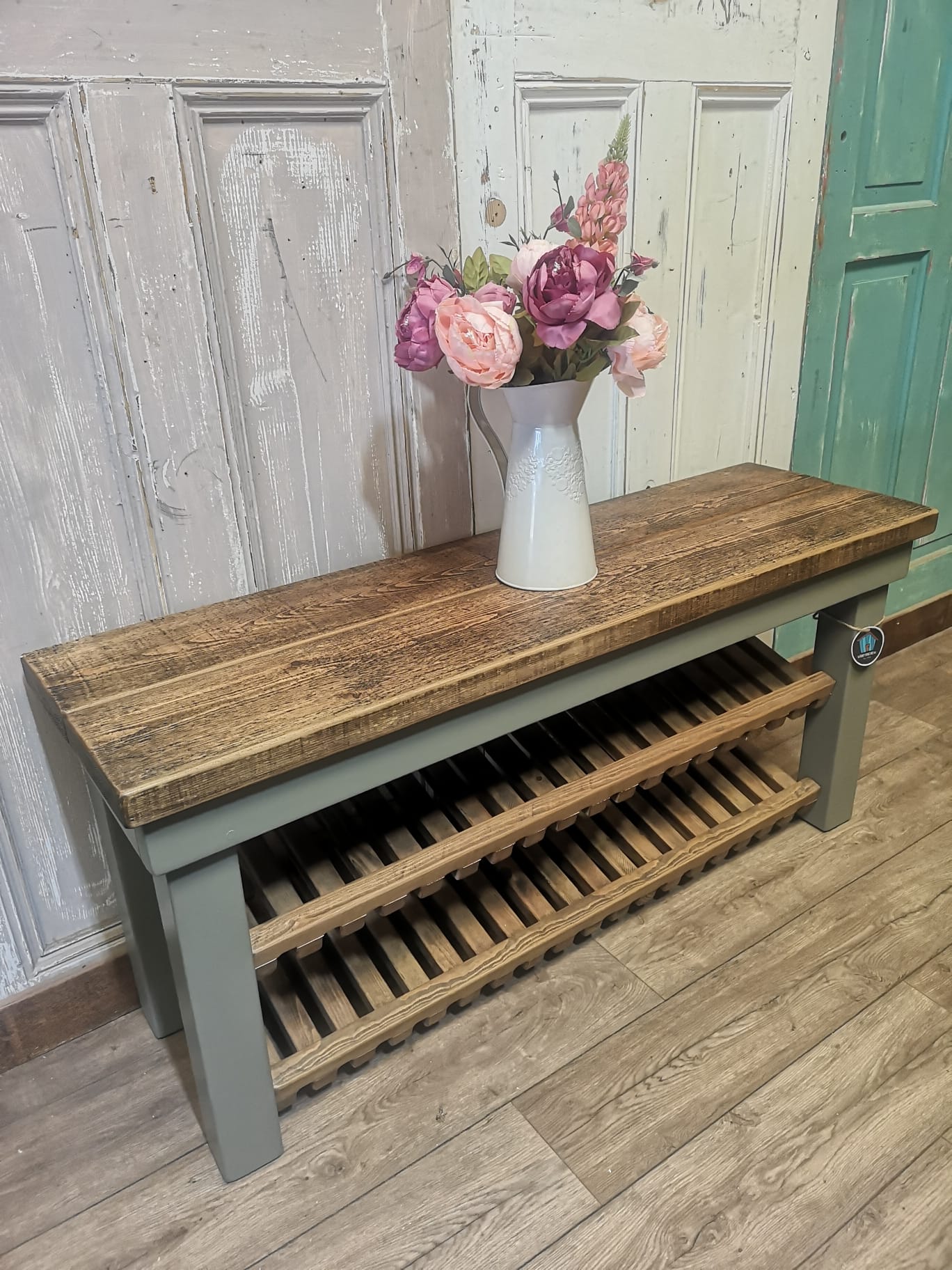 OUTLET - Farmhouse Funky Shoe Rack - Large