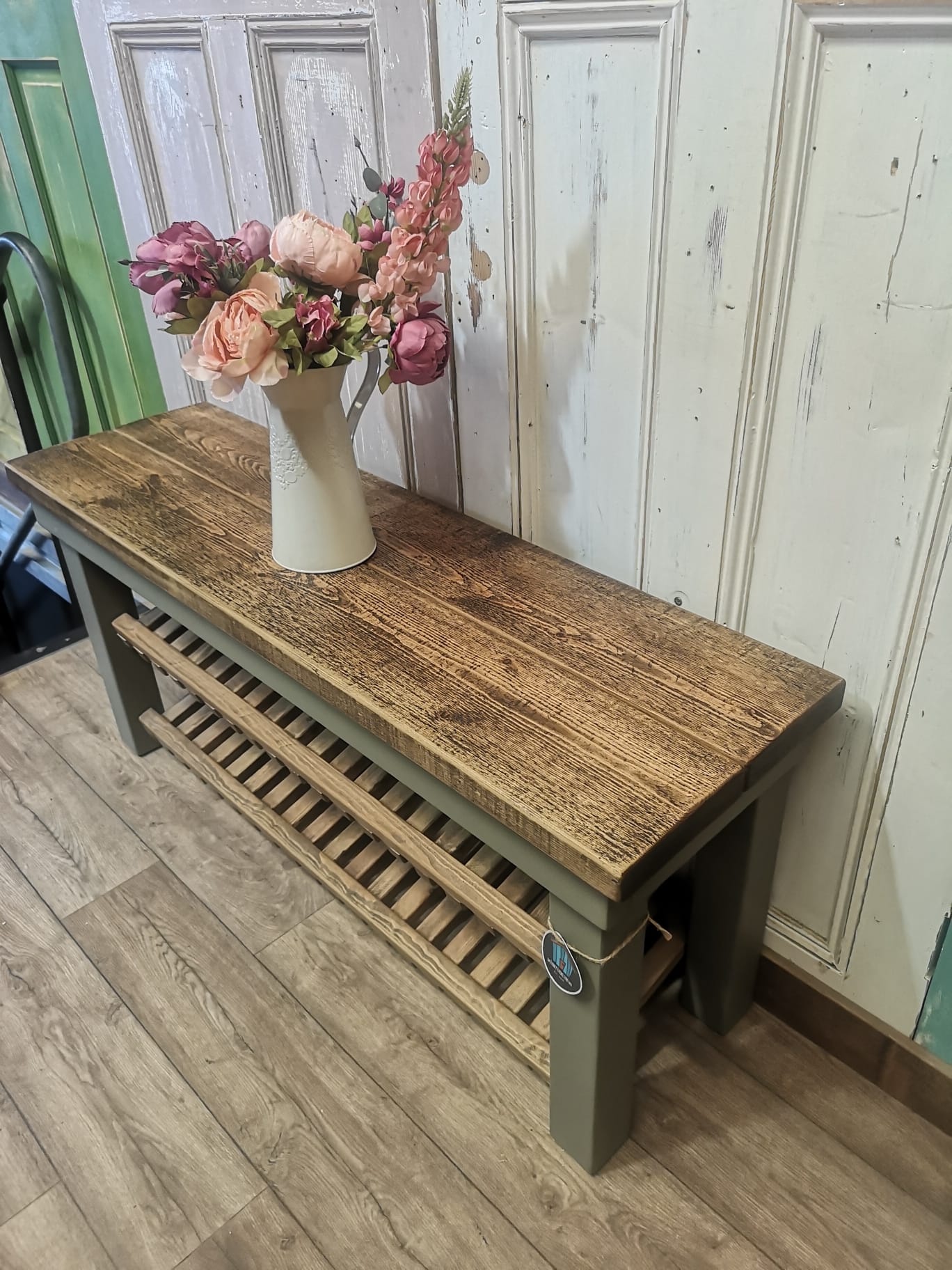 OUTLET - Farmhouse Funky Shoe Rack - Large