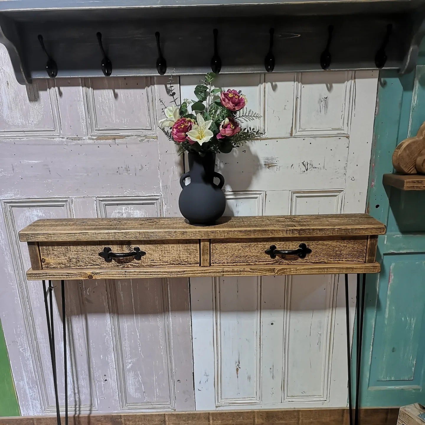 Hairpin Drawer Console